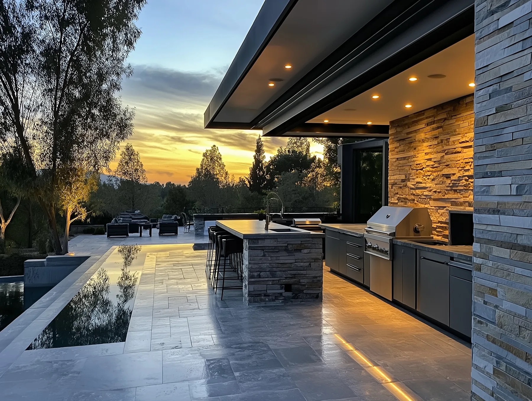 Custom Outdoor Kitchens & Living Areas