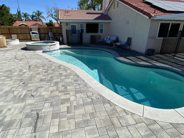 New pool construction project in Castaic, CA