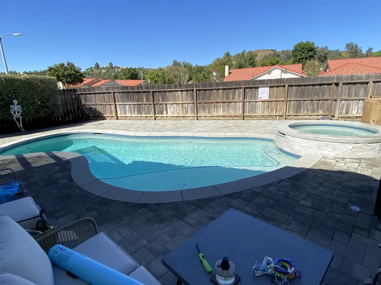 New pool construction project in Castaic, CA